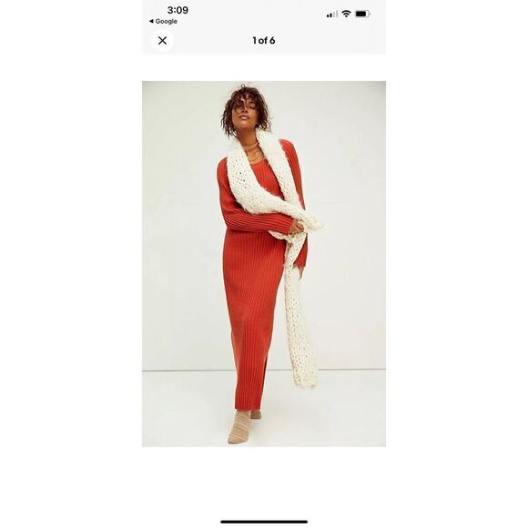 Free People Beach Walk About Maxi Dress Orange 🍊 - Picture 2 of 3